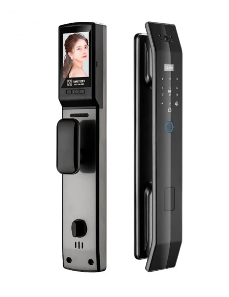 УМНЫЙ ЗАМОК SAFEBURG SMART M4 FACE ID, ВИДЕОДОМОФОН, ОТПЕЧАТОК ПАЛЬЦА